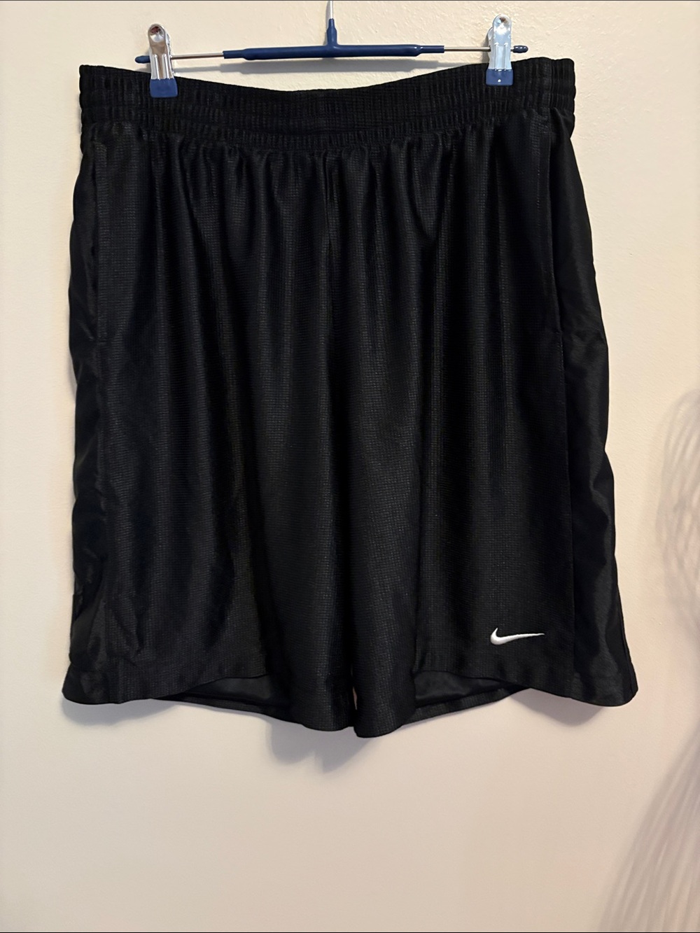 Nike Black Basketball and Gym Shorts with White Swoosh